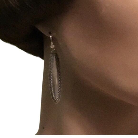 Vintage CAROLYN POLLACK American West Sterling Concho Drop/Dangle Earrings RARE - Picture 3 of 6